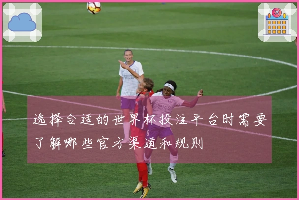 选择合适的世界杯投注平台时需要了解哪些官方渠道和规则