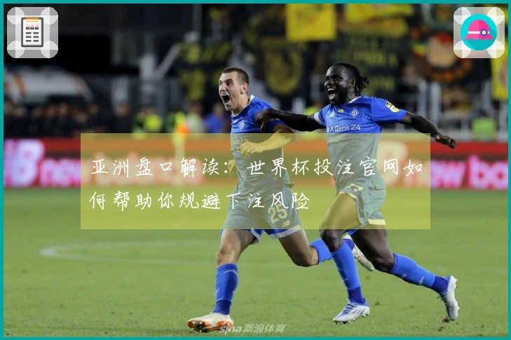亚洲盘口解读：世界杯投注官网如何帮助你规避下注风险
